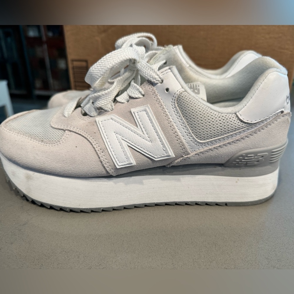 New Balance 574+ Platform Sneakers Size 9.5